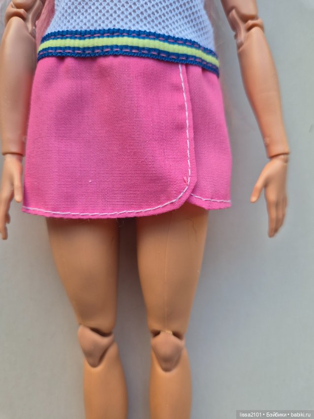 Русалочка Odile на mtm теле. Одиль розовые волосы (фото 2)