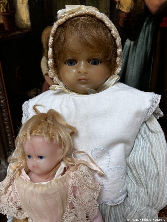 2 Восковые английские куколки Lucy Peck рост 54/22 см