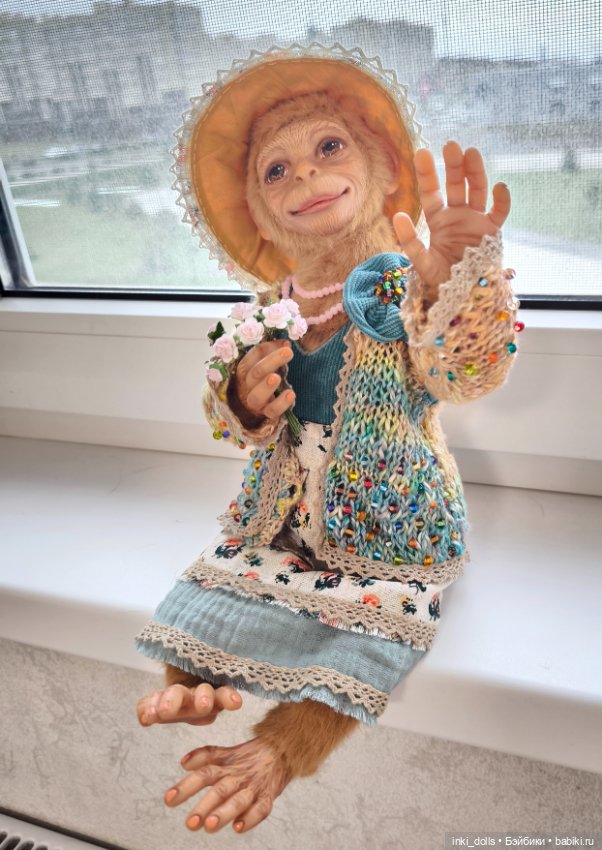 Обезьянка Франческа — Авторские игрушки (фото 7)