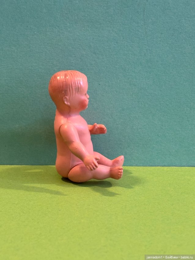 Целлулоидный пупсик Cellba с рельефными волосами, высота 7 см (фото 4)