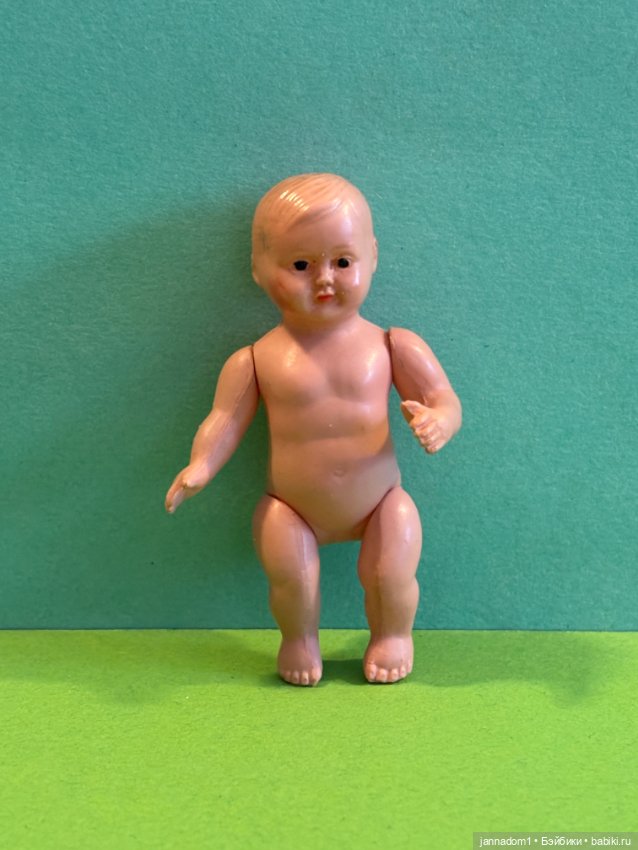 Целлулоидный пупсик Cellba с рельефными волосами, высота 7 см (фото 5)