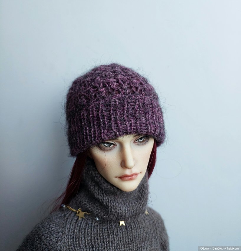 Вязаные шапочки — Одежда для BJD (фото 5)