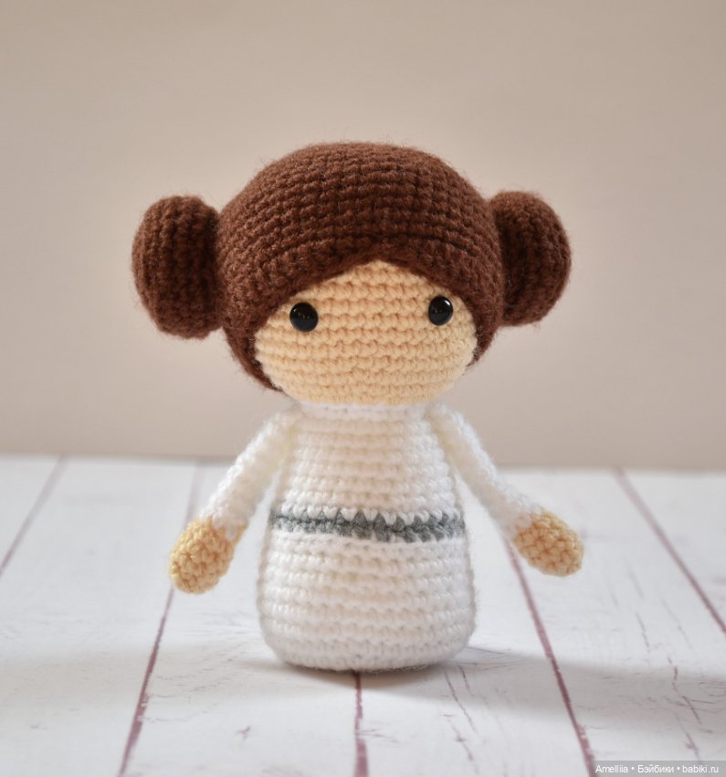 Амигуруми Звёздные войны, Лея и Йода (фото 3)