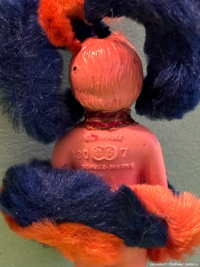 Целлулоидная куколка Wolff, родной аутфит, высота 7 см (фото 4)