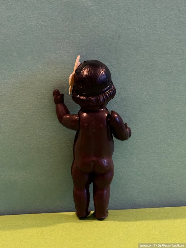 Целлулоидная куколка негритяночка кьюпик Hayn & Engels, высота 8 см (фото 6)