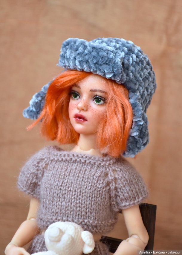 Шапка-ушанка для кукол БЖД и Паола Рейна (фото 4)