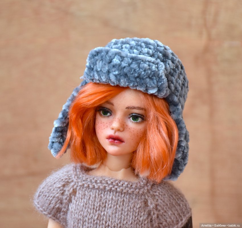 Шапка-ушанка для кукол БЖД и Паола Рейна (фото 6)