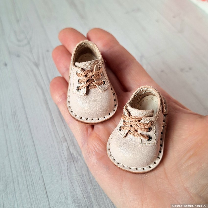 Кожаные ботиночки "капелька" на Паолу (фото 6)