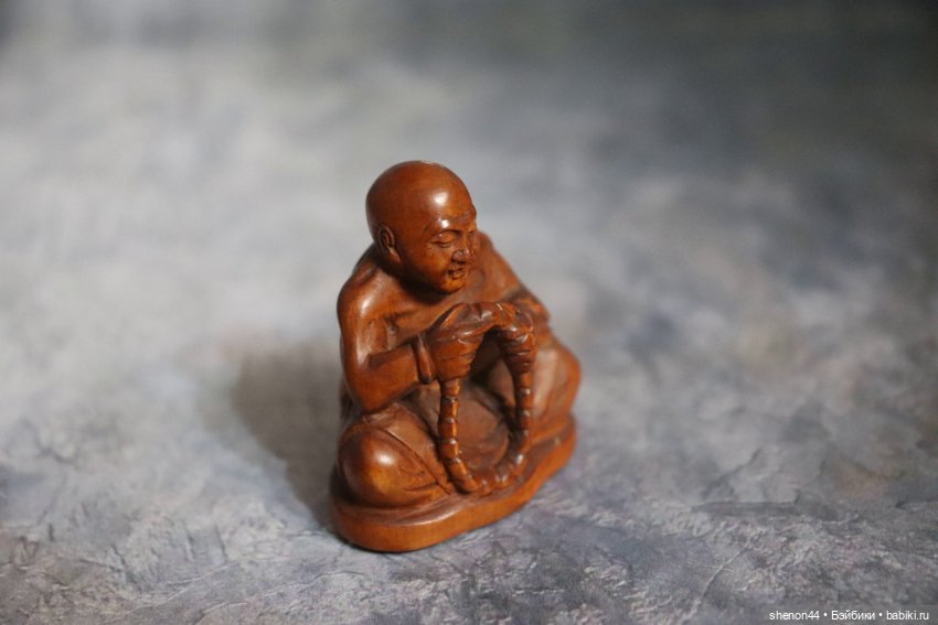 Нэцкэ "Монах с четками" — Статуэтки (фото 3)
