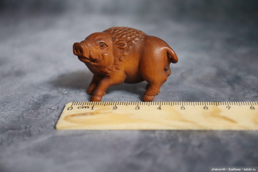 Нэцкэ "Кабан" — Статуэтки (фото 5)