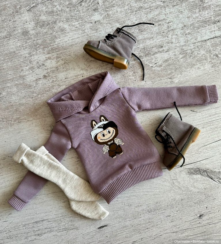 Худи на Минифи, слим-МСД — Одежда для BJD (фото 2)