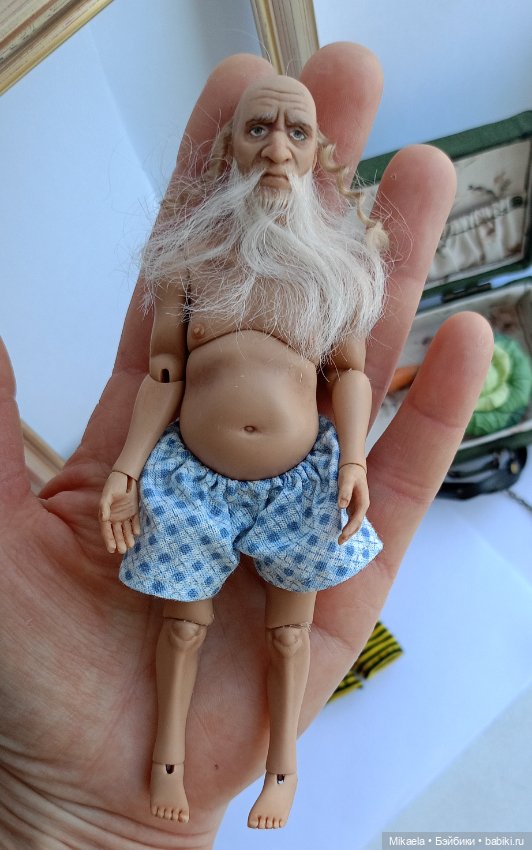 Дедушка с вещами — Авторские куклы