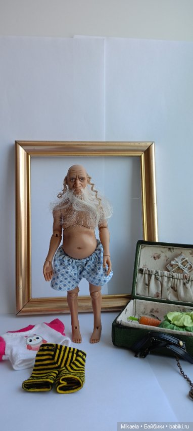 Дедушка с вещами — Авторские куклы (фото 6)