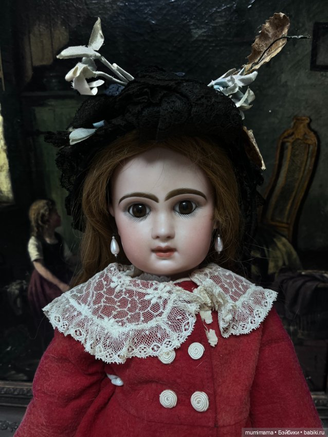 Антикварная ранняя закрыторотая француженка Bebe Jumeau /9 рост 53 см