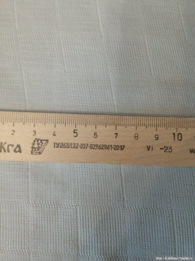 Отрезик ткани для кукольного рукоделия (фото 2)