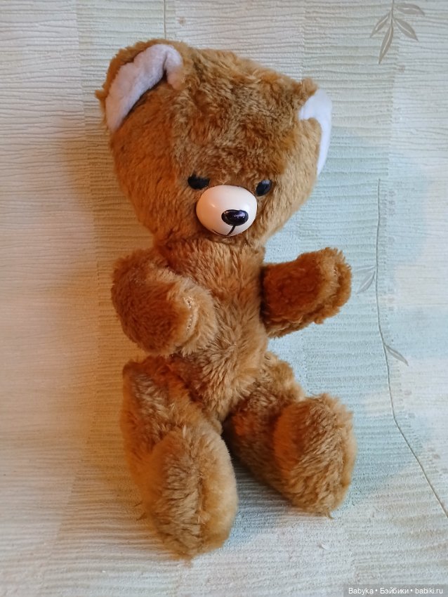 Мишка ГДР опилочный старинный небольшой (фото 2)