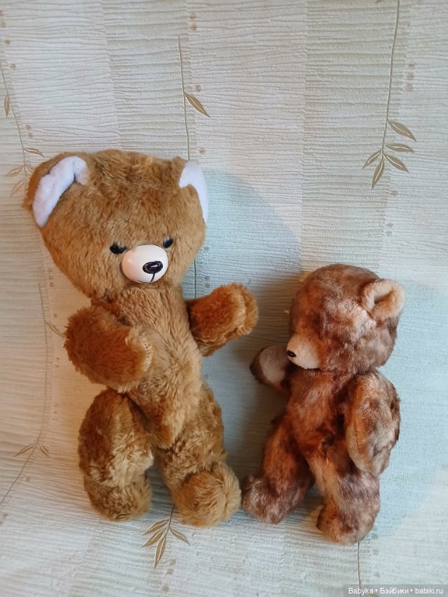 Мишка ГДР опилочный старинный небольшой (фото 8)