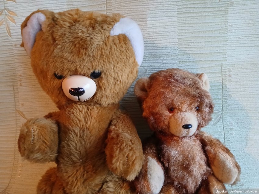 Мишка ГДР опилочный старинный небольшой (фото 3)