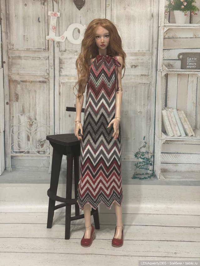 Платье Миссони для бжд 1/4 (фото 2)