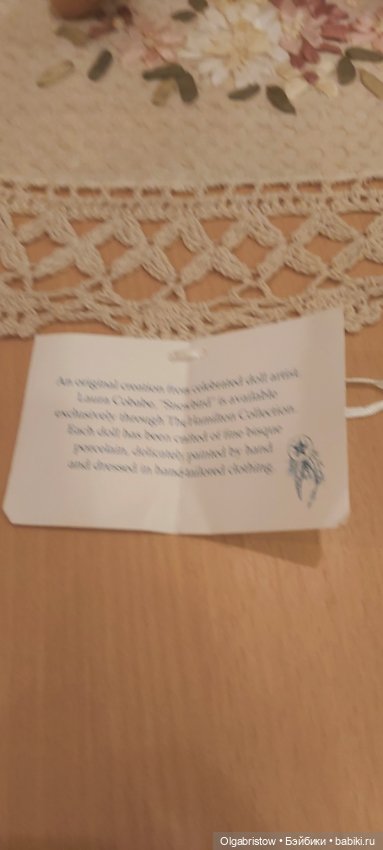 Фарфоровая кукла Snowbird 1994 (фото 8)