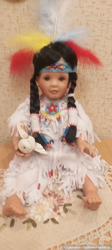 Фарфоровая кукла Snowbird 1994 (фото 6)