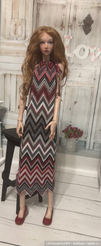 Платье Миссони для бжд 1/4