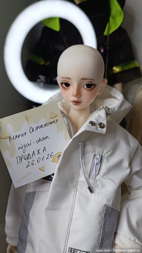 Голова бжд 1/4 ufdoll с париком и глазами (фото 8)