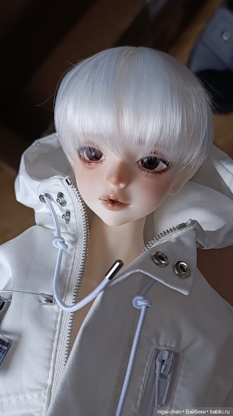 Голова бжд 1/4 ufdoll с париком и глазами (фото 4)