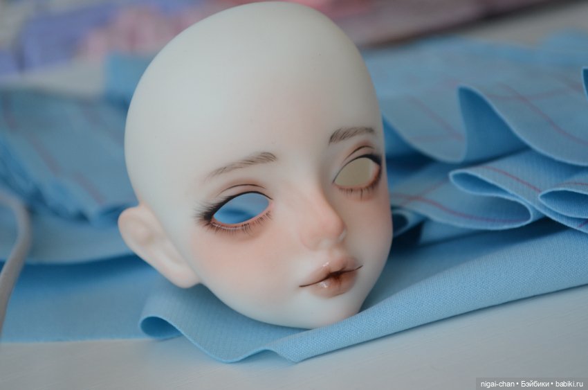 Голова бжд 1/4 ufdoll с париком и глазами (фото 6)