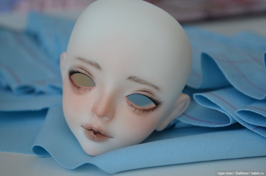 Голова бжд 1/4 ufdoll с париком и глазами (фото 7)