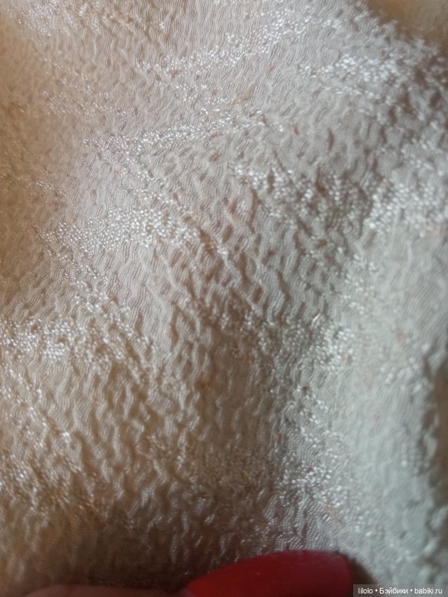 Отрез отличной плательной ткани для кукольного рукоделия (фото 3)