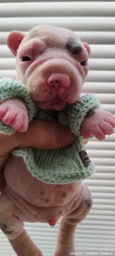 Милый полностью силиконовый щенок 🐾 (фото 8)