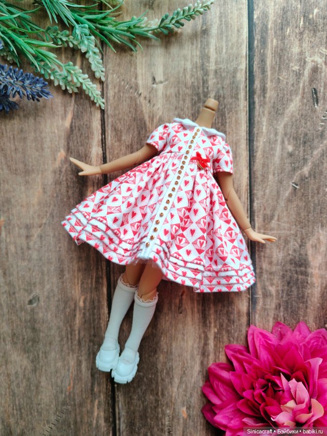 Одежда для кукол 1/6 (Blythe, Pullip, Landoudou, Monsterhigh, Poppy Parker) - платье