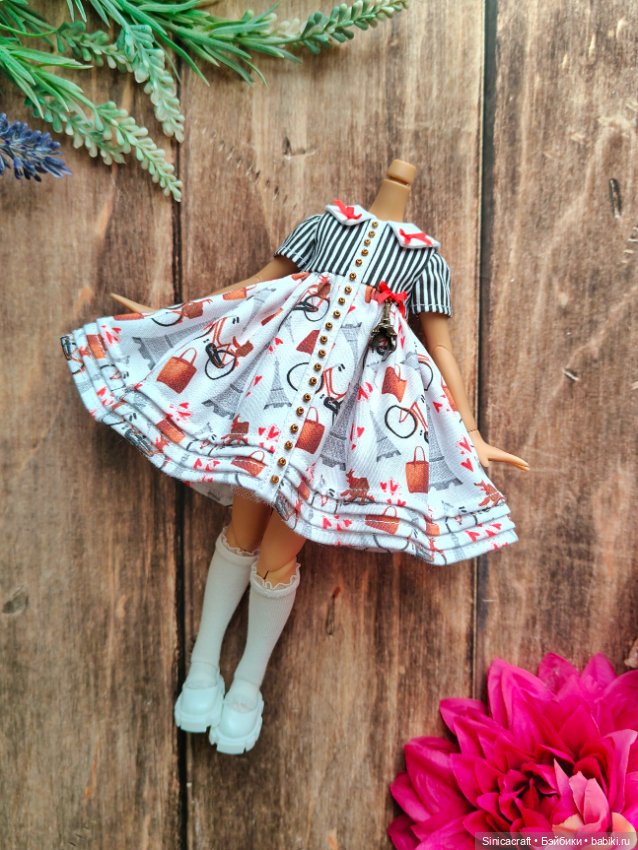 Одежда для кукол 1/6 (Blythe, Pullip, Landoudou, Monsterhigh, Poppy Parker) - платье (фото 2)