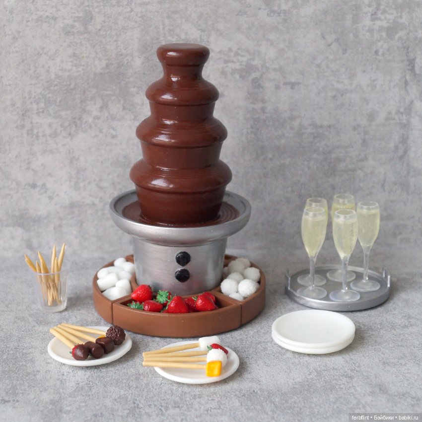 Набор "Шоколадный фонтан" в масштабе 1:6