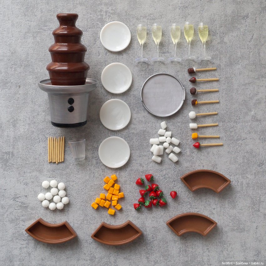 Набор "Шоколадный фонтан" в масштабе 1:6 (фото 9)