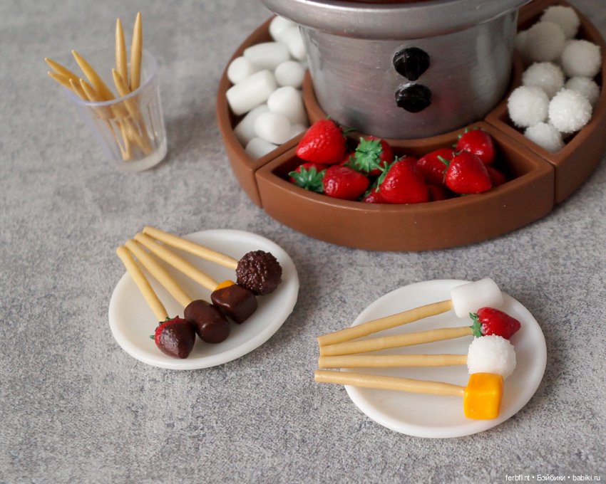 Набор "Шоколадный фонтан" в масштабе 1:6 (фото 2)