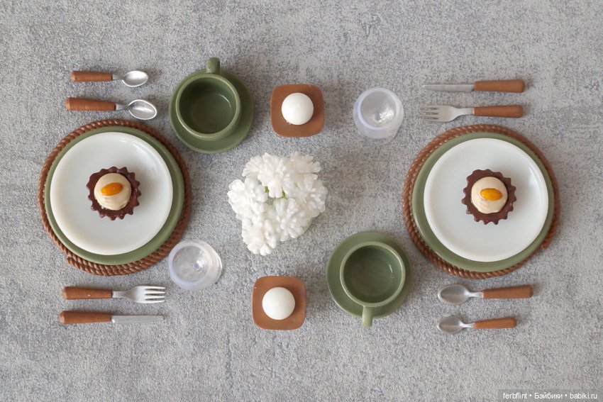 Сервировка в эко стиле №3 (масштаб 1:6) (фото 5)