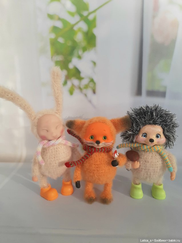 Лисенок,ёжик и мопс — Авторские игрушки (фото 2)
