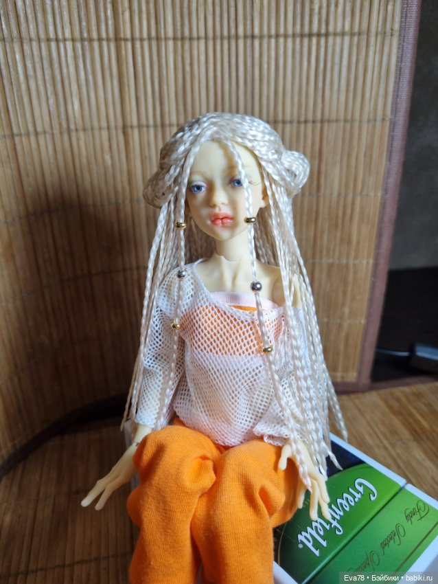 Парик косички на куклу Иден или др. с ОГ 12 см (фото 2)