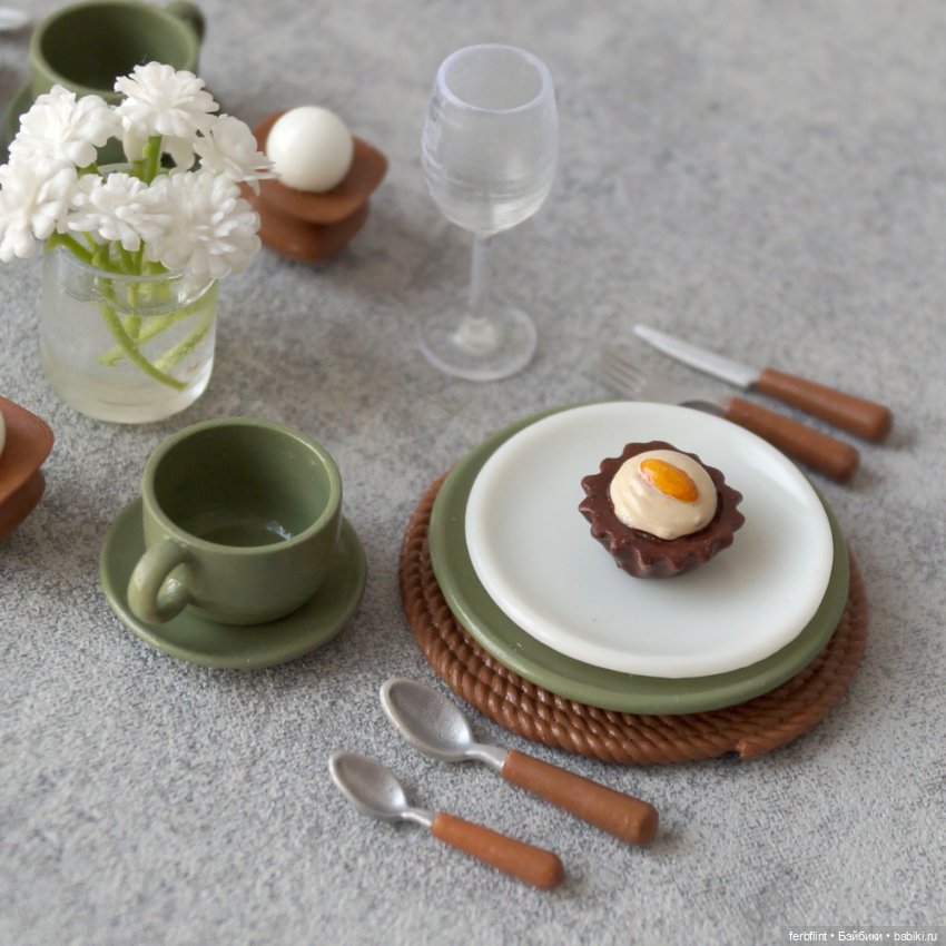 Сервировка в эко стиле №3 (масштаб 1:6) (фото 2)