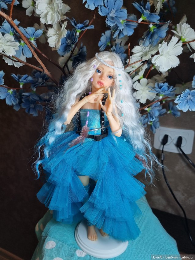 Парик для куколки бжд Иден
