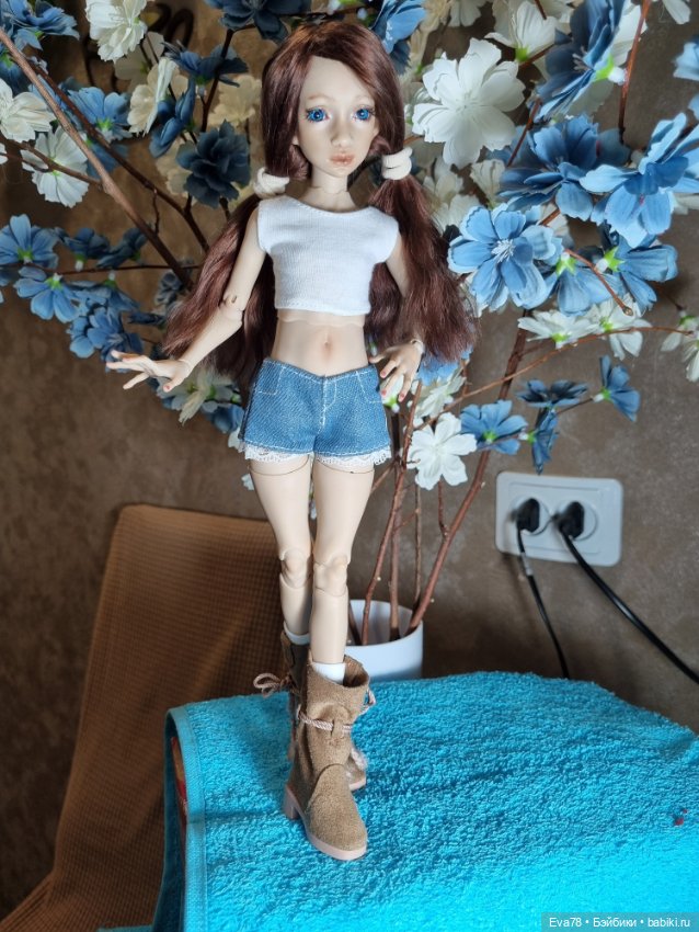 Парик для куколки бжд Иден