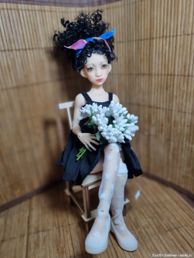 Парик для куколки бжд Иден (фото 4)