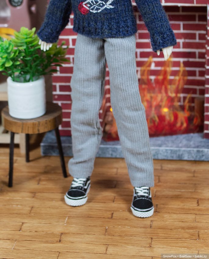 Серые вельветовые брюки для сицилийских псов, бжд, мжд