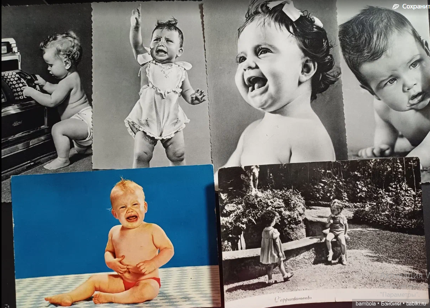 Редкие винтажные итальянские открытки с детьми