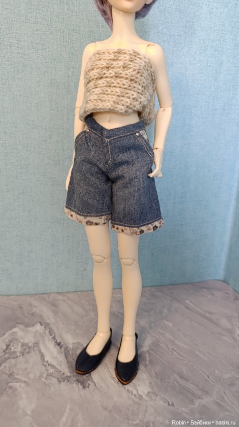 Джинсовые шорты на минифи (фото 3)