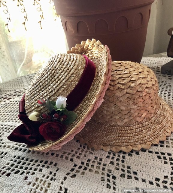 Соломенная шляпка для больших барышень (фото 7)