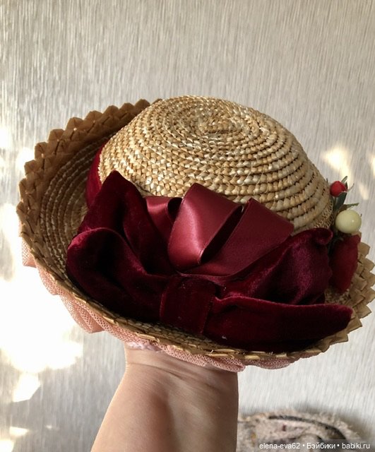 Соломенная шляпка для больших барышень (фото 4)