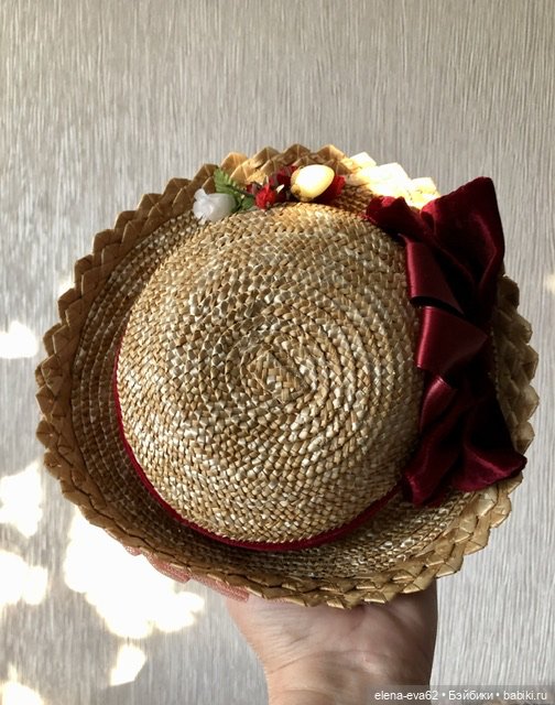 Соломенная шляпка для больших барышень (фото 3)